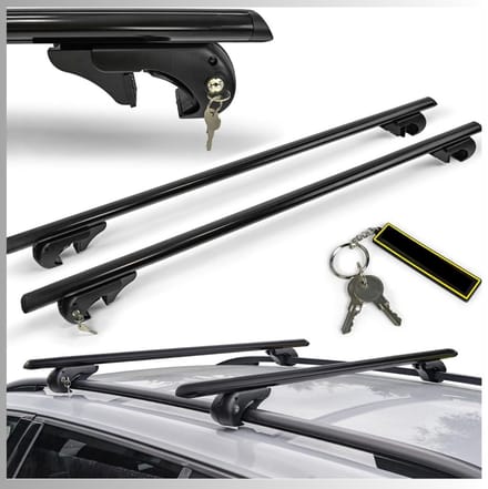 Core® Universele Dakdragers - Dakdragers - Dakdragers Universeel - Open Dakrails - Zwart -‎138cm x 15cm x 8cm