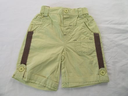 Dirkje , korte broek , short , geel , jongens ,80 - 12 maand