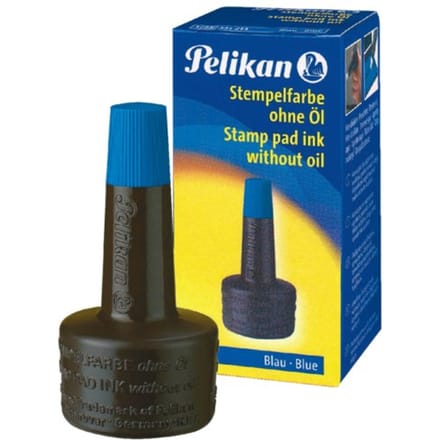 Pelikan stempelinkt zonder olie blauw 28ml