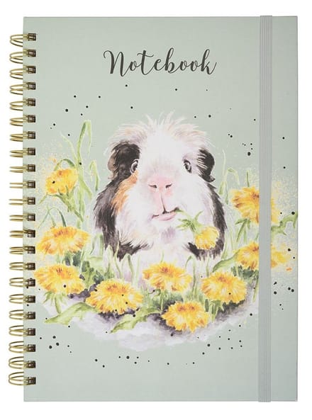 Notebook A4 - 'Dandy Day' Guinea Pig - Wrendale Designs - Notitieboek Cavia
