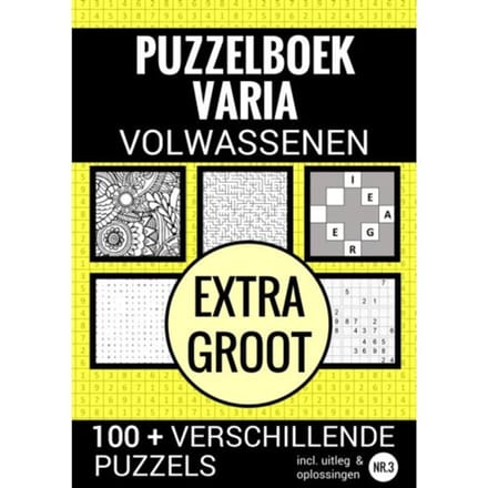 Puzzelen Voor Volwassenen - Varia Extra Groot - Nr. 3 - Puzzelboeken & Meer