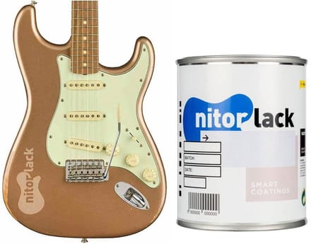NitroLACK Nitrocellulose Lak - Firemist Gold voor Gitaar