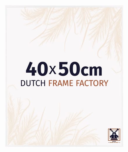 Fotolijst 40x50 cm - Kunststof - Wit Hoogglans - Easy