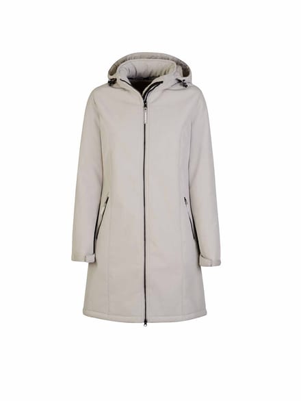 BJØRNSON Britta Softshell Parka Winterjas Teddy Gevoerd Dames - Maat 48 - Zand