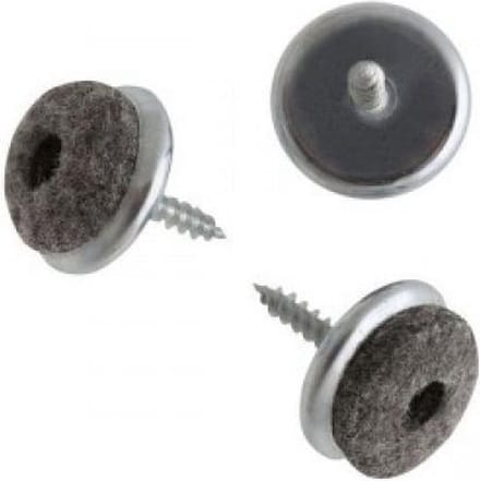 Meubelviltglijder met schroef, metaal 24 MM