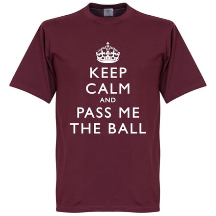 Keep Calm And Pass Me The Ball T-Shirt - L