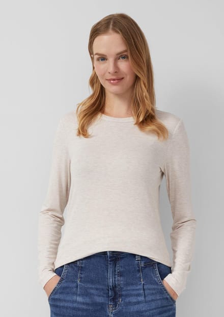 Basic Lange Mouwen Slim Fit T-shirt Dames s.Oliver
