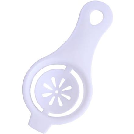 Eierfilter Plastic Eiwitafscheider Eigeel Eiwitafscheider Keuken Bakgereedschap one size wit