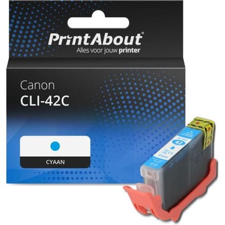 PrintAbout Inktcartridge CLI-42C Cyaan geschikt voor Canon