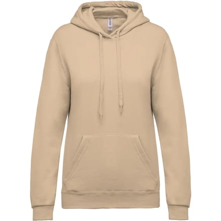 Kariban Eco damessweater met capuchon K473 - Light Sand - XS