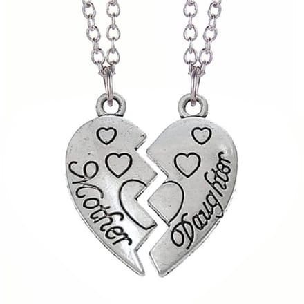 Fako Bijoux® - Vriendschapsketting - BFF Ketting - Mother Daughter Hartjes