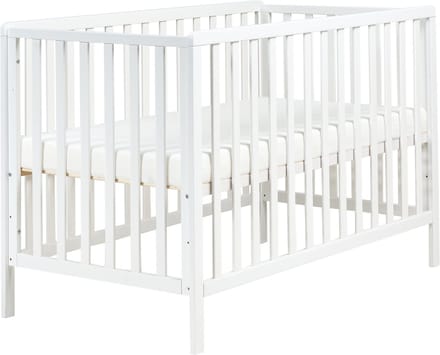 KIAMA - Babybedje - Wit - 70 x 130 cm - Dennenhout