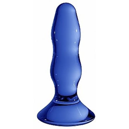 Chrystalino Pleaser Blue - Glazen Butt Plug