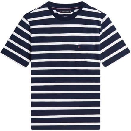 Tommy Hilfiger Essential Regular Fit Stripe T-shirt Desert Sky/ecru Stripe Taglia: S | Magliette basic Outlet | Uomo