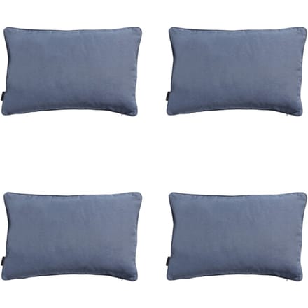 Madison - Sierkussen Panama safier blue - Ca. 40x60 cm - Set van 4