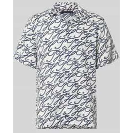 regular fit vrijetijdsoverhemd van puur linnen model 'LINEN CAMP COLLAR'