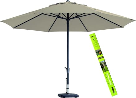 Parasol Rond Ecru 400cm Timor Incl beschermhoes