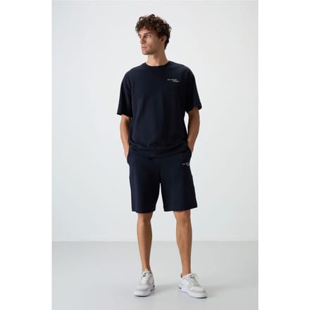 Overmaatset van T-shirt met Korte Mouwen en Shorts