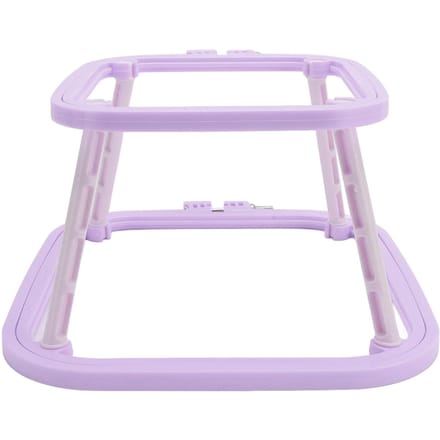 Dubbellaagse Borduurring Tafelblad Handwerk Frame Houder met Naald voor Knutselprojecten Nordic lichtpaarse kleur