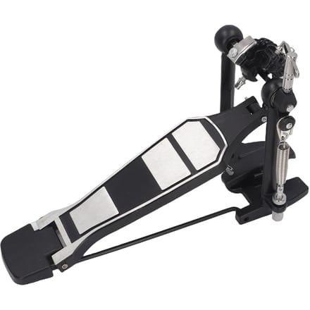 Drumstel Pedaal Enkele Bass Voet Kick Percussie Kettingaandrijving Zwart black