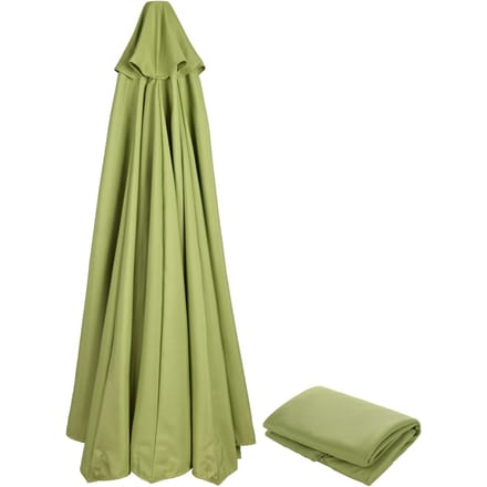 Vervangend Parasoldoek Buiten Zonnescherm Waterdicht Polyester voor Parasolframe met 2,7m Spaken Type 5 beige