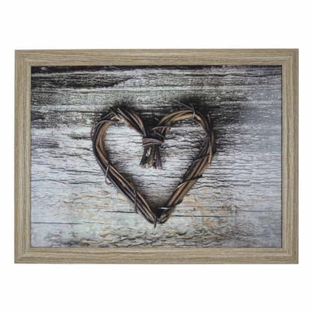 Mars & More Schootkussen Laptray - hartjes print - laptray - 43 x 33 cm - Dienblad voor op schoot