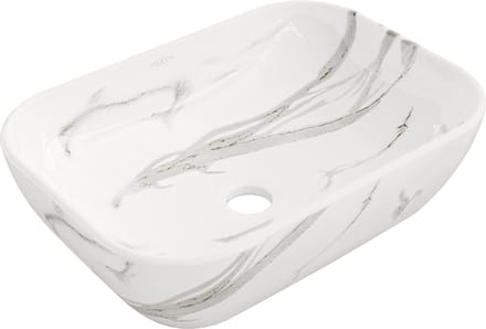 Mexen Rita opbouw waskom 45 x 32 cm, witte steen - 21084584