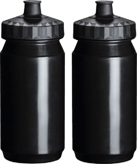 Drinkfles Waterfles 2x 550 ml Zwart Bidons Fietsen Hardlopen