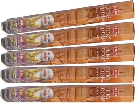 5x pakje wierook Lucky Buddha