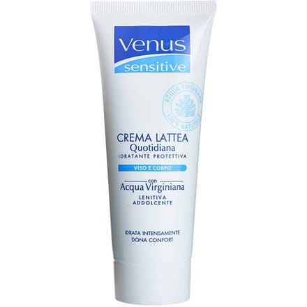 Venus, Lattea Quotidiana, Hydraterend, Crème, Voor Gezicht & Lichaam, 75 ml