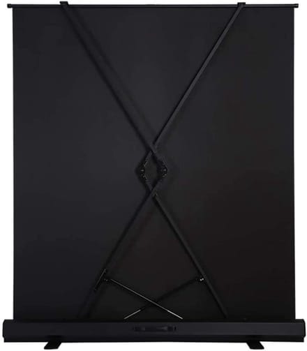 Draagbaar projectiescherm - Projectiedoek - Home cinema - Handmatig oprolbaar - 72 inch - Mat wit
