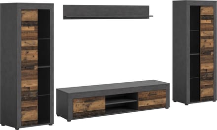 Jam wandkast J21 systeem eiken decor.
