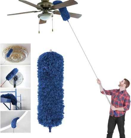 CRLYN® Telescopische Plumeau - Ragebol – Uitschuifbaar - Blauw