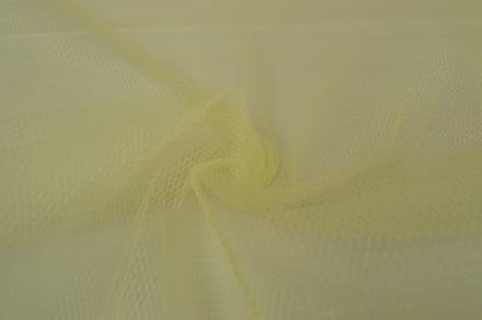 Tule stof - Lichtgeel - 150cm breed - 50 meter
