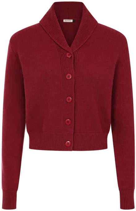Banned - Violet Cardigan - M - Bordeaux rood