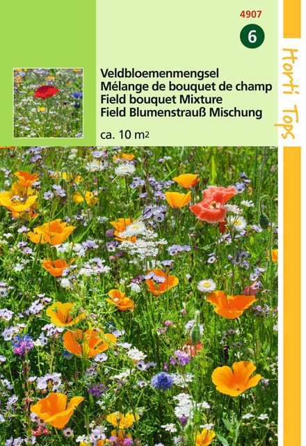 3 stuks - Hortitops - HT Veldbloemenmengsel 10 gram