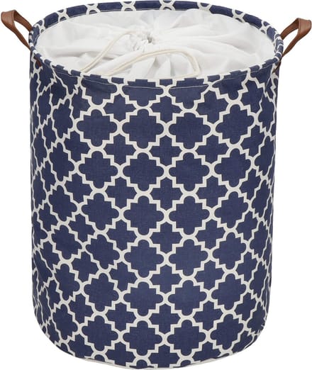 Springos Opbergmand - Speelgoedmand - Kledingmand - Organizer - Handvatten - Marineblauw - 63 L