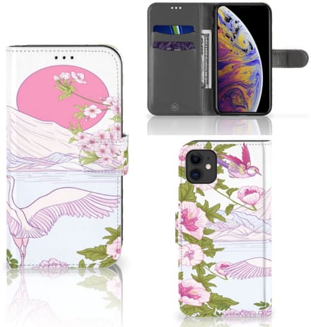 Apple iPhone 11 Telefoonhoesje met Pasjes Bird Standing