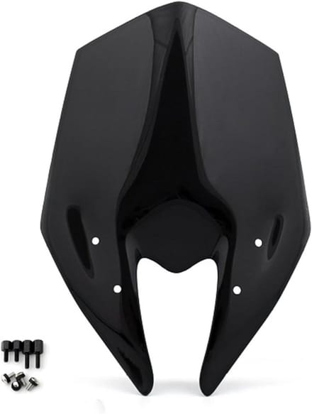 Scooter Windscherm - Voorruit Deflector - Comfortabel Rijden - Dubbele Bubble Design - 46 cm Lengte - Transparant
