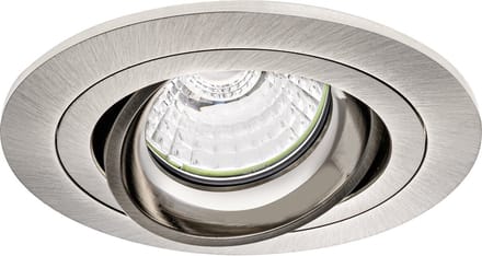 Spot Armatuur GU10 - Inbouw Rond - Mat Nikkel - Aluminium - Kantelbaar - Ø92mm
