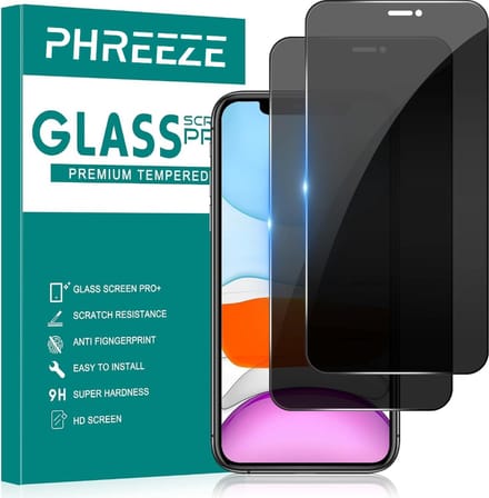2x Privacy Screenprotector - Geschikt voor iPhone XS Max -Screen Protector - Plakgarantie