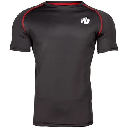 Gorilla Wear Performance T-shirt - Zwart/Rood - M