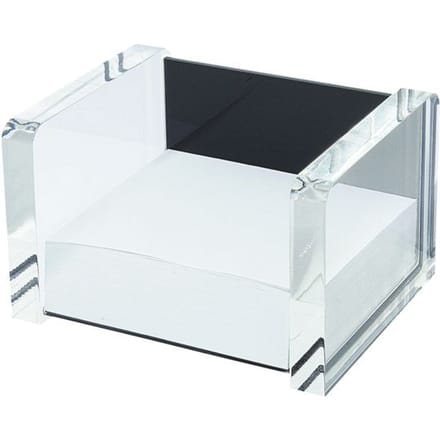 Wedo - bureau  memobakje brievenbakje Acryl Zwart, Transparant