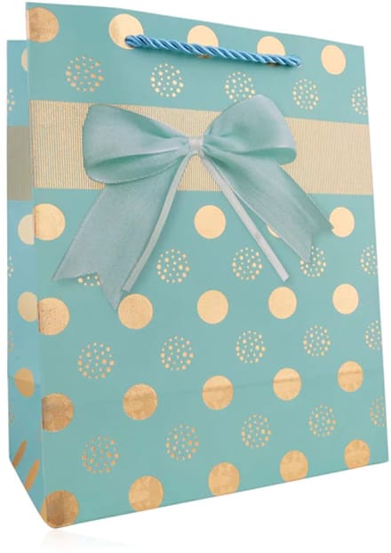 Cadeautas L - Luxe A4 Geschenktas met Stippen - Cadeauzak - Geschenkzak - 26cmx10cmx32cm