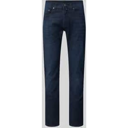 tapered fit jeans met steekzakken model 'Lyon'