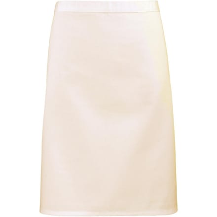 Premier Unisex Volwassenencollectie Halflang Taille Schort (Natuurlijk)