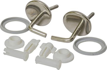 Bevest.Set Wc bril metaal