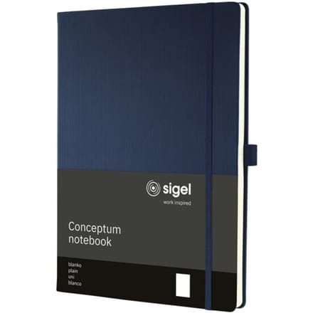 Sigel notitieboek Conceptum - formaat A4 - midnight blue - blanco - hardcover - SI-CO684