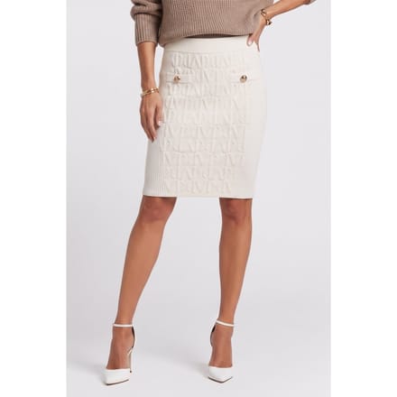 GUESS Hermione Pencil Skir Macadamia Taglia: M | Minigonne Outlet | Donna