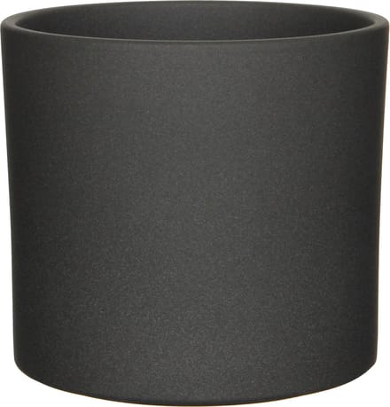 Mica Decorations Bloempot - grijs - mat - keramiek - 23 x 21 cm - plantenpotten